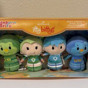 Hallmark Itty Bittys RAINBOW BRITE PATTY O'GREEN & BUDDY BLUE Collector Set NWT